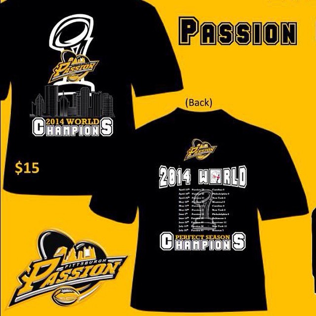 Get your exclusive 2014 Pittsburgh Passion Championship Gear at www.pittsburghpassion.com!